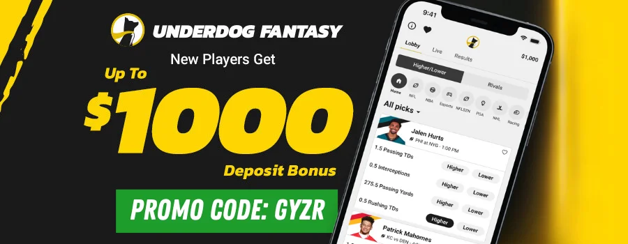 GYZR Underdog Fantasy NFL Partner